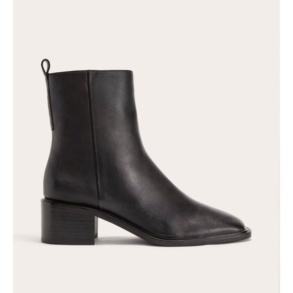 NEW Everlane The City Boot In Black Leather Size 8 - Picture 2 of 9